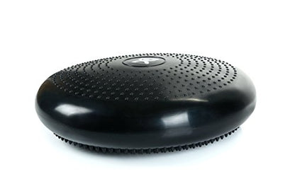 Cando-30-1870 CanDo Inflatable Balance Disc for Balance Training, Proprioception, Strengthening Lower Extremities, Posture, Stress Relief, Restlessness & Anxiety. Black, 14” Diameter (Pack of 5) - color: Black, size: 13.8" diameter (Pack of 5)