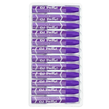 PATIKIL Purple Oil Pastels, 24Pcs Soft Oil Crayons Vibrant and Creamy Pastels Stick Art Supplies for Art Painting Drawing Blending Graffiti for Artists Beginners - color: Purple