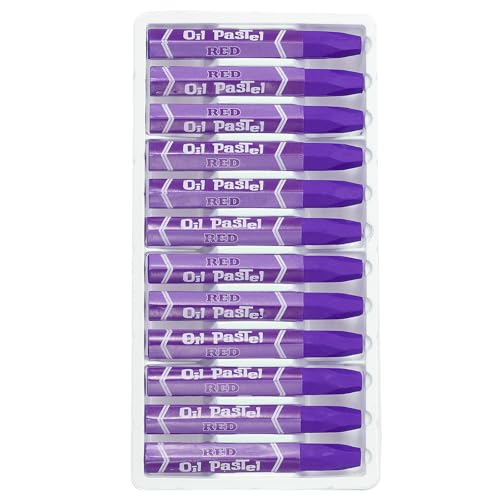 PATIKIL Purple Oil Pastels, 24Pcs Soft Oil Crayons Vibrant and Creamy Pastels Stick Art Supplies for Art Painting Drawing Blending Graffiti for Artists Beginners - color: Purple