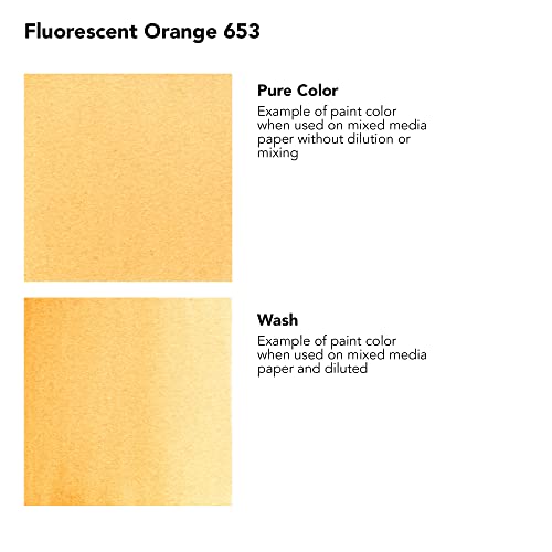 Daler-Rowney FW Fluorescent Acrylic Ink, 1 Oz, Orange (160029653) - color: Fluorescent Orange