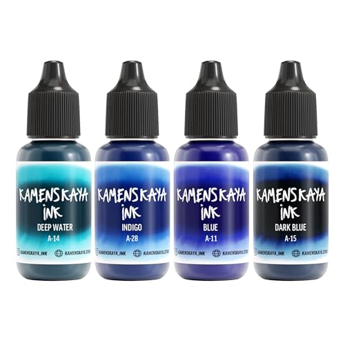 Alcohol Ink Set - 34 Color Variations - Set #18-4 Alcohol Inks x 0.51 fl oz (15 ml) | Highly Concentrated Dyes, Lightfast, Translucent and Vibrant Colors – For Painting and Epoxy Resin – Made in the EU - color: 18, style: Basic 'A' line