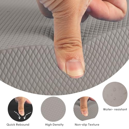 Exercise Balance Pad，Balance Foam Mat for Physical Therapy Equipment & Strength Stability Training, Slip Resistant Foam Mat for Yoga, Pilates, Meditation，Gardening knee pads - color: grey