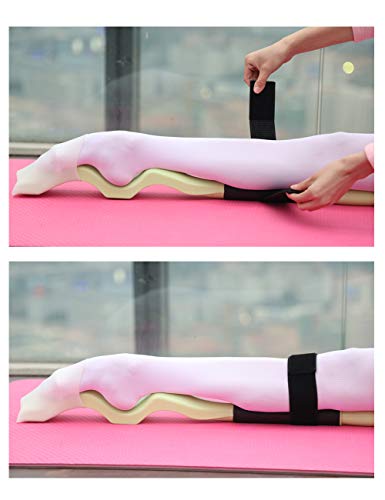 Daydance Kids Women Ballet Foot Stretcher Wooden Arch Enhancer Set with Resitance Bands, for Ballet, Gymnastics, Yoga - color: Green-ABS, size: Length: 27 Inches-ABS Material