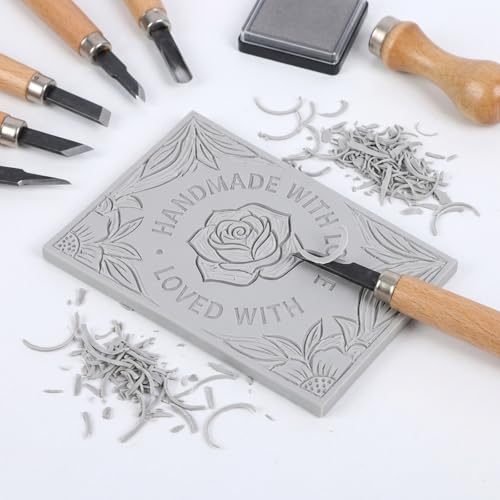 SGHUO 8pcs 4"x6" Gray Rubber Linoleum Blocks for Printmaking | Gray Rubber Carving Blocks, Linoleum for Printmaking, Stamp Making Kit, DIY Art Crafts Projects Linocut Supplies Artists - color: Gray, size: 8PCS