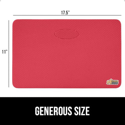 GORILLA GRIP® Extra Thick Foam Kneeling Pad for Gardening, 17.5x11 Red - color: Red