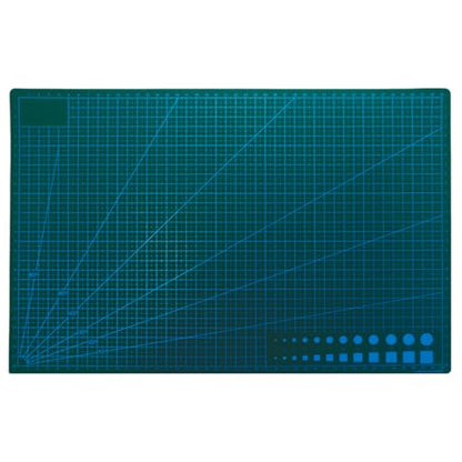 A3 Double Sided Self-Healing Cutting Mat, 12" x 18" | Versatile Craft Board, Precision Cutting & Easy Measurement, Ideal for Sewing, Quilting, Scrapbooking & Arts - size: 18"L x 12"W