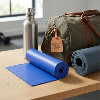 Resistance Band Portable Elastic Fitness Stretch Band for Yoga, Pilates, Home Strength Training and Athletic Tension Exercises - color: Blue