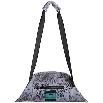 Capelli Sport Yoga Mat Bag Sling, Travel Yoga Mat Strap Carrier Bag with Mandala Pattern, Grey