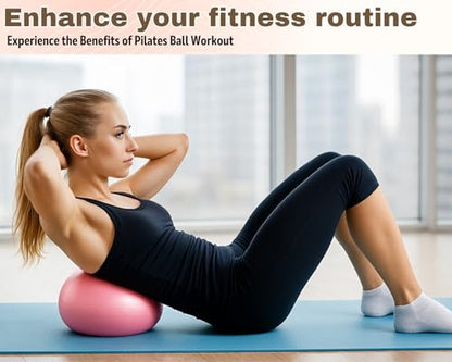 9 Inch Pilates Ball, Small Yoga Exercise Ball