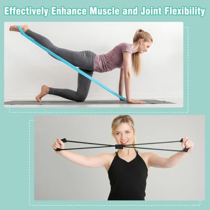 Pilates Kit Equipment, Pilates Ring and Ball for Women Home Workout | Pilates Set with 14'' Magic Circle, Wrist Weights, Resistance Bands, Yoga Strap, Socks, Bag, Essentials Accessories Kit - color: Green