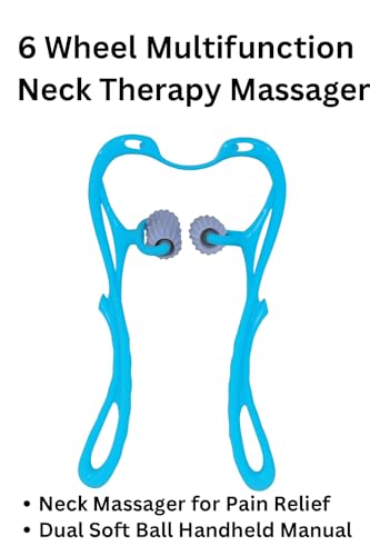 UNIONN 6-Wheel Handheld Neck Massager Roller | Deep Tissue Muscle Stick, For Neck, Back, Legs & Calves, Manual Body Tool, Pain Relief & Myofascial Release, Recovery