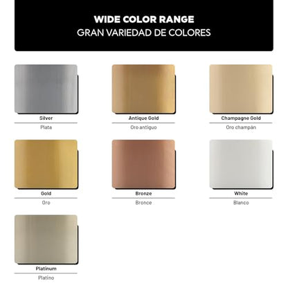 Metallic Wall Paint 67.62 fl oz - Antique Gold - Stunning Metallic Shine for Stylish Interiors, Easy to Apply, Water-Based, Perfect for Creative Wall Designs & DIY Projects - color: Antique Gold