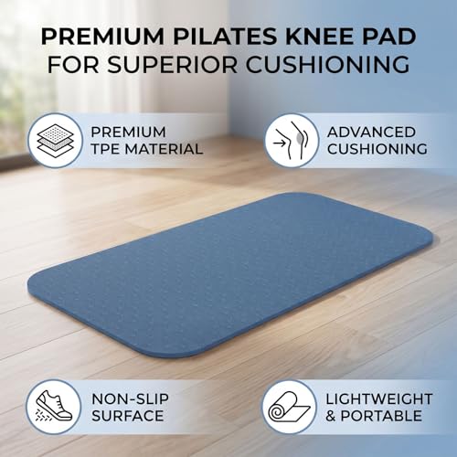 Yoga Knee Pad and Elbow Cushion, Knee Cushion Mat for Floor Exercise Home Workout - color: Blue