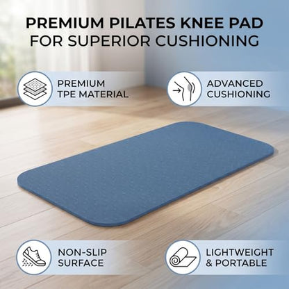 Yoga Knee Pad and Elbow Cushion, Knee Cushion Mat for Floor Exercise Home Workout - color: Blue