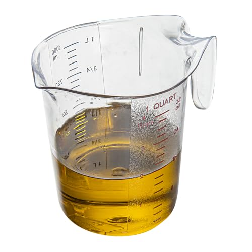 Restaurantware 1 qt Clear Plastic (Cups) Measuring Cup - size: 6.50" × 4.75" × 6.00"