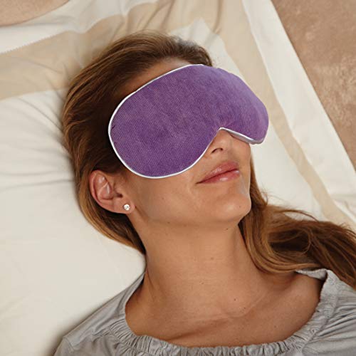 Bed Buddy Aromatherapy Eye Mask with Warm and Cold Therapy for Stress Relief - Microwave-Safe Eye Pillow & Sleep Mask, Purple, Lavender Scented - color: Lavender, size: 1 Count (Pack of 1)