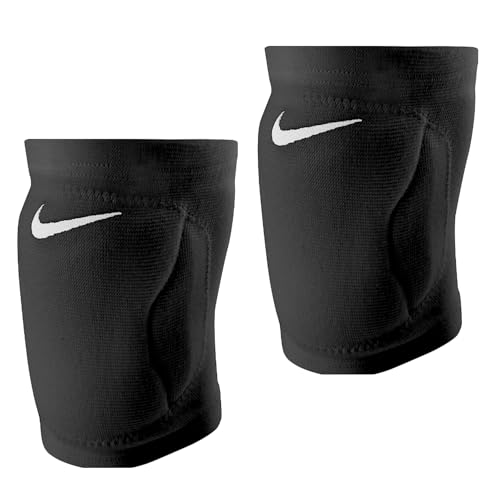 Nike Premium Dri-Fit Knee Pads (1 Pair), Essential/Streak/Varsity, Cushioning/Sweat-wicking/Unisex (Streak Black - XS/S) - color: Streak Black - XS/S