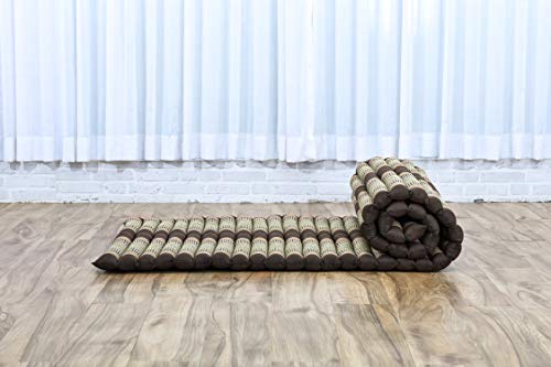 Leewadee Thai Roll Mat 75 x 28 inches Kapok Firm - color: Sf10 - Brown, size: M: 75x28"