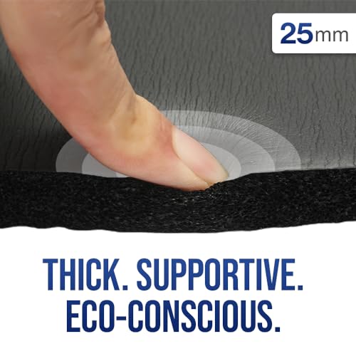 Yoga Knee Pads Cushion - Extra Thick 1 Inch (25mm) Workout Mat Cushion