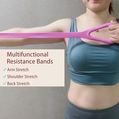 Figure 8 Resistance Bands, Arm Bands with Handles for Women, Workout, 3Pack