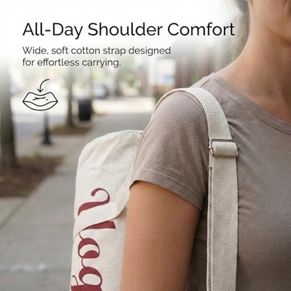 KNK Yoga Mat Bag, Cotton Canvas Carrier with Adjustable Strap