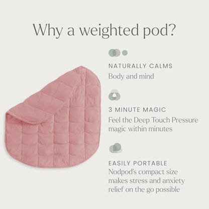 nodpod Gentle Pressure Weighted Silk Sleep Mask & Compact Blanket Bundle