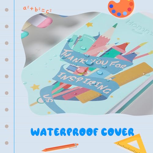 Sticky Notes Set Blackboard Self-Stick Note Pads Teacher Appreciation Gift Writing Memo Pads School Office Supplies - color: Teacher(blue Background)