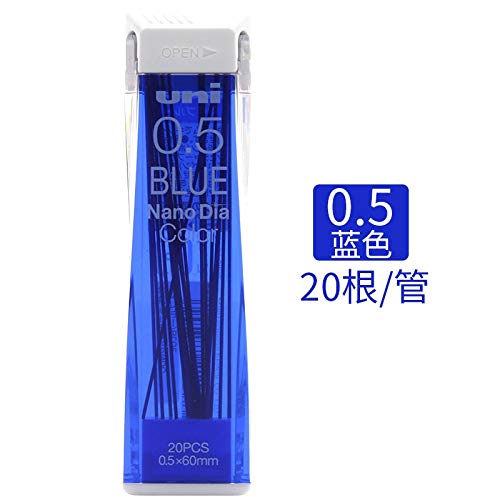 Uni NanoDia Color Mechanical Pencil Leads 0.5mm 7 Color Set, 7 Pack/total 140 Leads
