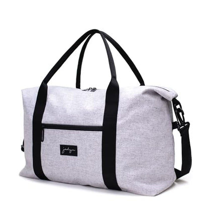 Jadyn Lola Travel Bag, Weekender/Overnight Duffel, Gym Tote Bag for Women, Men - color: Heather Gray