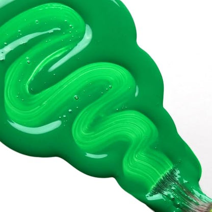 GOLDEN High Flow Acrylics, Permanent Green Light, 1 fl. oz. Bottle | Artist grade paint blending the strength of acrylic and versatility of ink for spraying, drawing, staining and mixed media. - color: Permanent Green Light