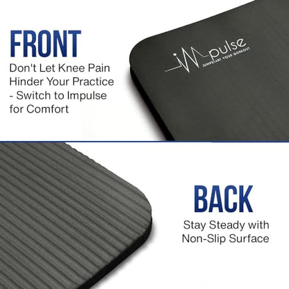 Yoga Knee Pads Cushion - Extra Thick 1 Inch (25mm) Workout Mat Cushion
