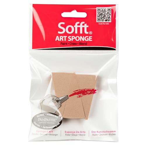Colorfin PP61023 Sofft Art Sponges, Wedge, 3-Pack