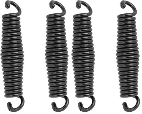 Porch Swing Springs Hammock Chair Spring Hold up to 1600lbs Heavy-Duty Chr-ome Springs for Hanging Chairs Ceiling Mount Porch Swings Punching Bag - 2 PCS Black (Pack of 2) - color: Black, size: 0.275in Diameter (Pack of 2)