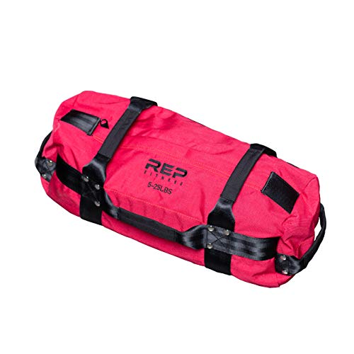 REP Fitness Adjustable Sandbag 1000D Cordura 5-200 Lbs 7 Reinforced Handles Water-Resistant Quick-Dry Small XL Functional Strongman Training Workout Cross-Fit Weighted Bag Exercise Gym Heavy - color: Small-Red