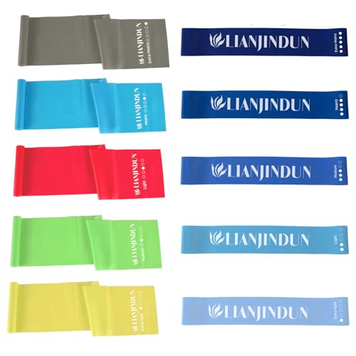 10 Pcs Professional Resistance Bands