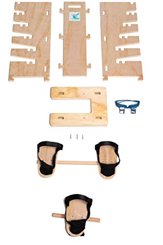 Pain Free-Posture Multi-Positioning TOWER & Blue Prism Glasses (Includes Single & Double Pedal)- INTENDED for POSTURE EXERCISES, YOGA-New & Improved with Upgraded & Better Made Pedals- Thicker & Sturdy-Safe & Easy to Use-HIp Flevor Release-Neck Hip Lower