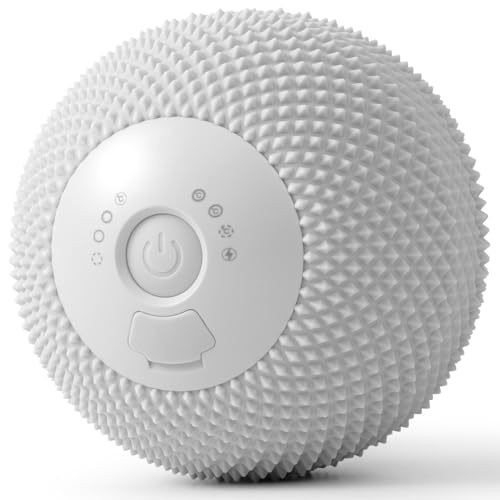 HODEMI Vibrating Massage Ball with Heat, Deep Tissue Massage Ball for Muscle Recovery & Myofascial Release, Neck, Shoulder, Back, Legs & Feet, 7 Modes & Smart Memory (Gray) - color: Gray