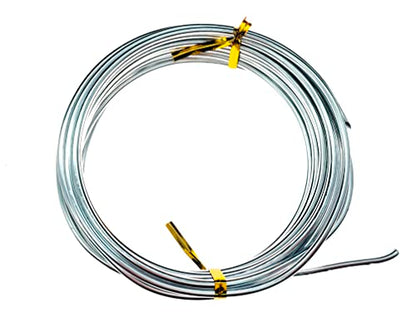Aluminum Wire, Wire Armature, Bendable Metal Craft Wire for Making Dolls Skeleton DIY Crafts (9Gauge(3mm), Silver)
