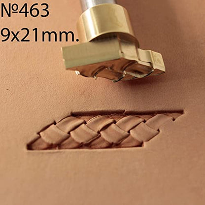 DandS ltd Leather Stamp Tool, Rope Knot, Professional Steel Craft Tool for Leatherworking, Embossing, Carving & Stamping Leather Projects, Belts, Wallets & DIY Projects Compatible with Mallet #463 - color: Rope Knot 0.35" X 0.83"
