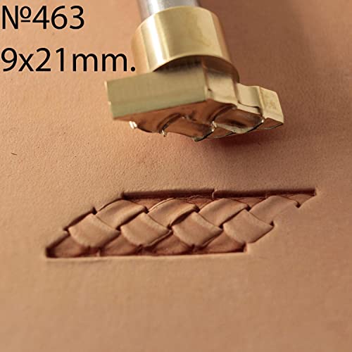 DandS ltd Leather Stamp Tool, Rope Knot, Professional Steel Craft Tool for Leatherworking, Embossing, Carving & Stamping Leather Projects, Belts, Wallets & DIY Projects Compatible with Mallet #463 - color: Rope Knot 0.35" X 0.83"