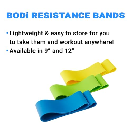 Beachbody Resistance Bands for Booty and Thigh Workouts, Unisex Strength Workout Exercise Loops for Women & Men, Light, Medium & Heavy Resistance Levels, 12 Inch, 3 Pack - size: 12 Inch