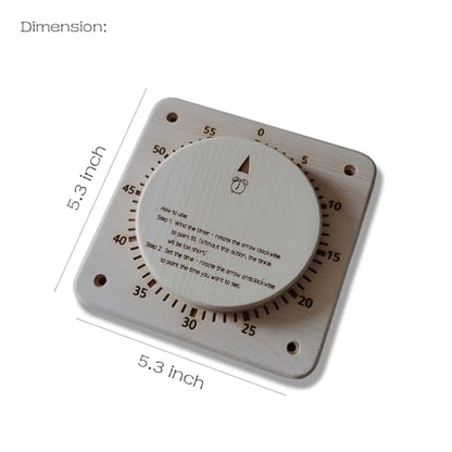 55 Minutes Sauna Timer Self-Driven MechanicalCore Timer for Sauna Room and SPA Room No Need Battery Sauna Accessory