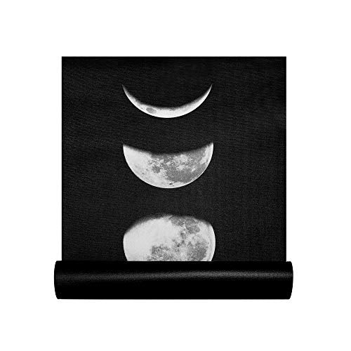 Retrospec Pismo Yoga Mat w/Nylon Strap for Men & Women - Non Slip Exercise Mat for Yoga, Pilates, Stretching, Floor & Fitness Workouts, .5mm Thick, Easy to Clean - color: Moonlight