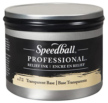 Speedball Professional Relief Ink Transparent Base 8OZ - color: Transparent Base, size: 8 fl oz