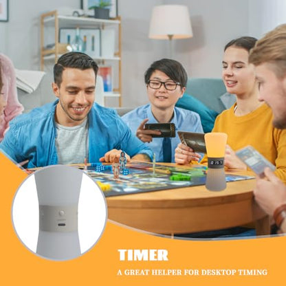 LED Visual Meditation Timer & Digital Hourglass, 1-99 Mins Adjustable Pomodoro Cube, Silent Productivity Tool for ADHD Kids & Adults, Home Office & Deep Work Focus, Rechargeable