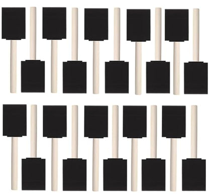 20 PCS Foam Paint Brushes, 1.6 Inch Sponge Brush for Painting, Staining, Varnish, Touch Up, DIY Craft Art Projects - size: 10 Packs 1.6 inch