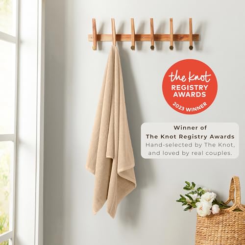 Great Bay Home 100% Cotton 6 Pack 26x16 Hand Towel Set - Absorbent, Quick-Drying, Durable Towels for Bathroom Decor - Low-Twist, Two-Ply Fibers (Taupe) - color: 02 Taupe, size: Hand Towel (Pack of 6)