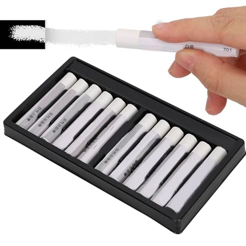 12Pcs White Oil Pastels, Single Colors Oil Paint Sticks Set, White Soft Oil Pastels, Fine Oil Pastel Set for Beginners, Indoor Activities, Painter, School Supplies