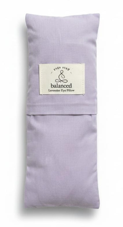 Weighted Lavender Eye Pillow for Sleep & Relaxation – Organic Cotton Eye Pillow with Natural Lavender, Aromatherapy Eye Pillow for Yoga, Meditation, Stress Relief & Travel