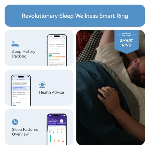 RingConn Gen 2 Smart Ring - Sleep Apnea Monitoring(Gold, Size 14) | No APP Subscription, 12-Day Battery Life, Stress/Heart Rate/Women's Health Tracker, Android & iOS Compatible - color: Royal Gold, size: 14